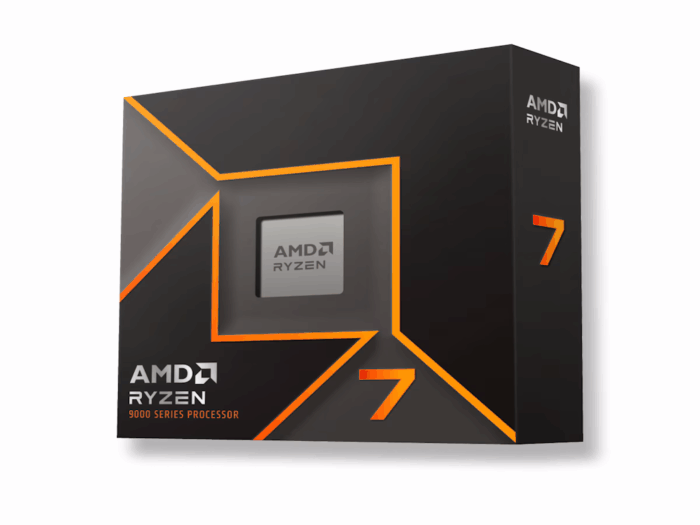 Procesor AMD Ryzen 7 9700X 8C/16T/3.8GHz/40MB/65W/AM5/BOX/WOF