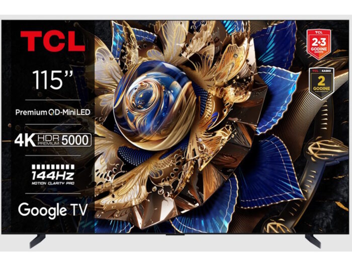 Televizor TCL 115X955Max/MiniLED/115"/4K/144Hz/Google TV/crna
