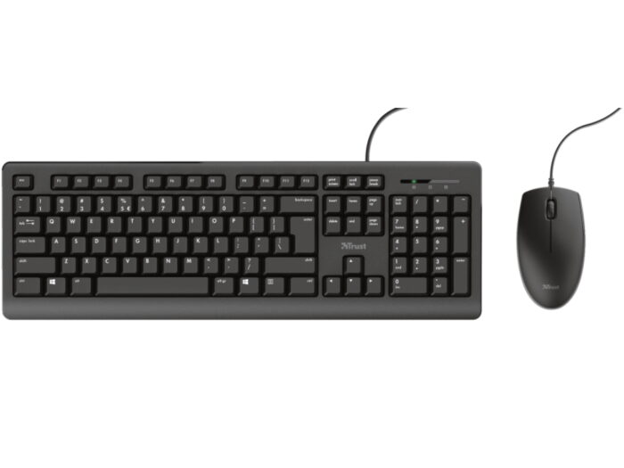 Tastatura+miš TRUST Primo žicni set/US/crna
