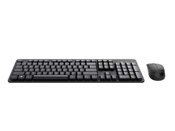 Tastatura+miš TRUST ODY II bežicni set US/crna