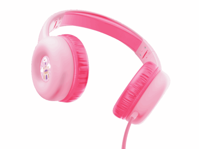 Slušalice TRUST NOUNA KIDS/3,5mm/sticker set/roze