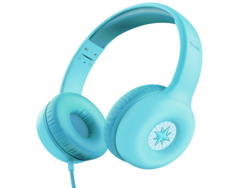 Slušalice TRUST NOUNA KIDS/3,5mm/sticker set/plava