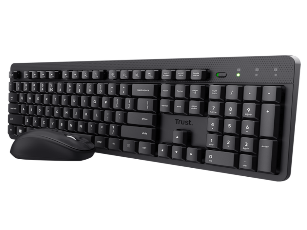 Tastatura+miš TRUST ODY II bežicni set/Silent/SRB/crna - Slika 2
