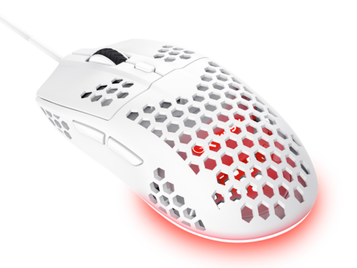 Miš TRUST GXT928W HELOX žicni/gaming/bela