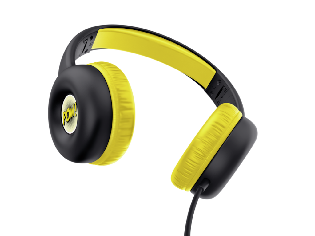 Slušalice TRUST NOUNA KIDS/3,5mm/sticker set/crna