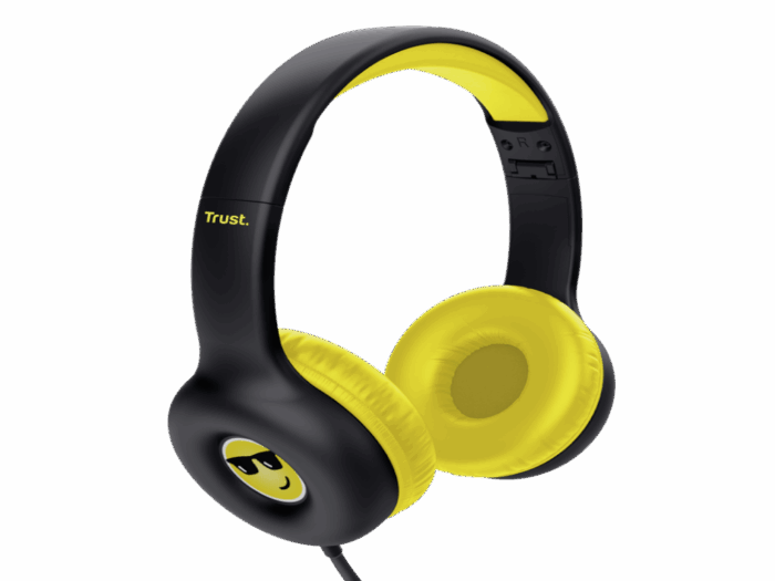 Slušalice TRUST NOUNA KIDS/3,5mm/sticker set/crna