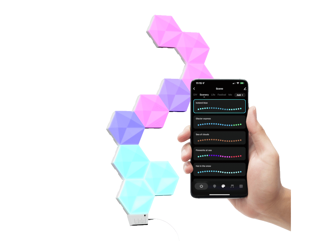 Panel TRUST GXT903 VYBZ LED HEXAGON PANELS 3-PACK - Slika 3