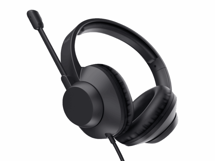 Slušalice TRUST AYDA MAX USB HEADSET/USB-C, USB-A/crna