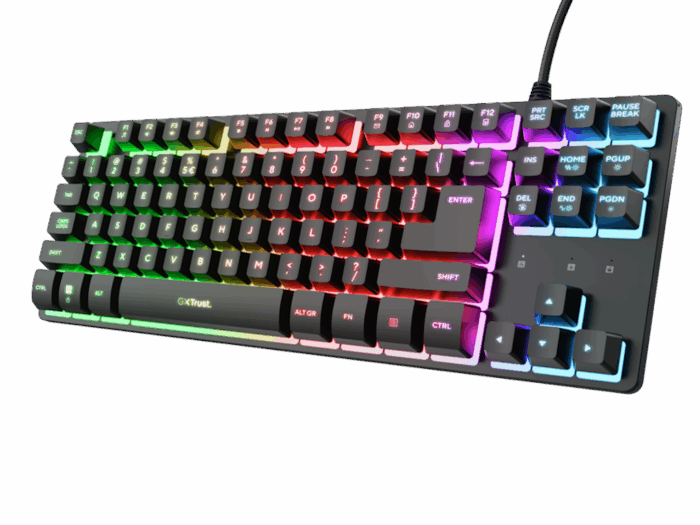 Tastatura TRUST GXT833 THADO žicna/RGB/TKL/gaming/crna