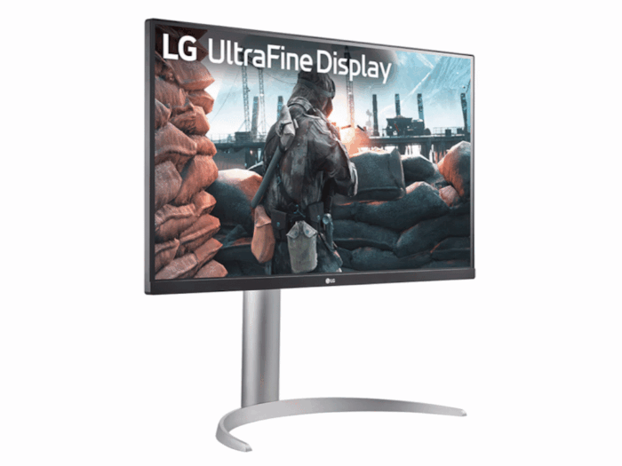 Monitor LG 27UP650K-W 27"/IPS/3840x2160/60Hz/5ms GtG/HDMIx2,DP/Freesync/pivot,visina/srebrna