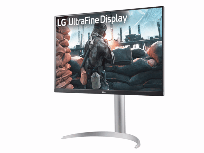 Monitor LG 27UP650K-W 27"/IPS/3840x2160/60Hz/5ms GtG/HDMIx2,DP/Freesync/pivot,visina/srebrna
