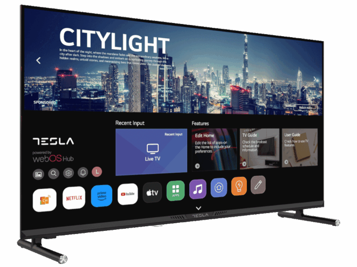 Televizor TESLA 32E645BHW/LED/32"/HD ready/webOS/crna/frameless