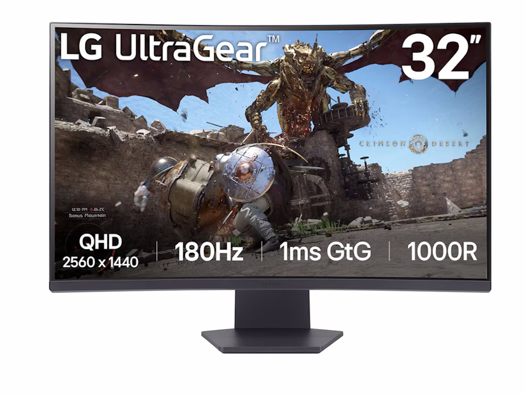 Monitor LG 32GS60QC-B 31.5"/VA,zakrivljen/2560x1440/180Hz/1ms GtG/HDMIx2,DP/freesync/VESA/crna - Slika 4
