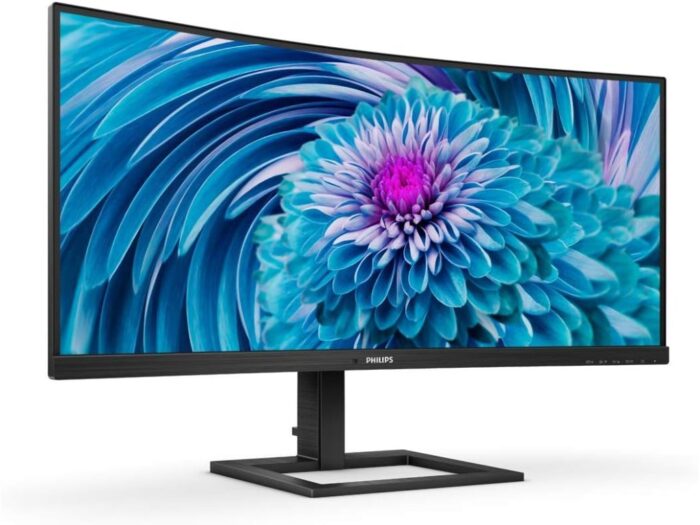 Monitor PHILIPS 346E2CUAE/00 34"/VA,zakrivljen,21:9/3440x1440/100Hz/1ms MPRT/HDMI,DP,USB/visina/crna