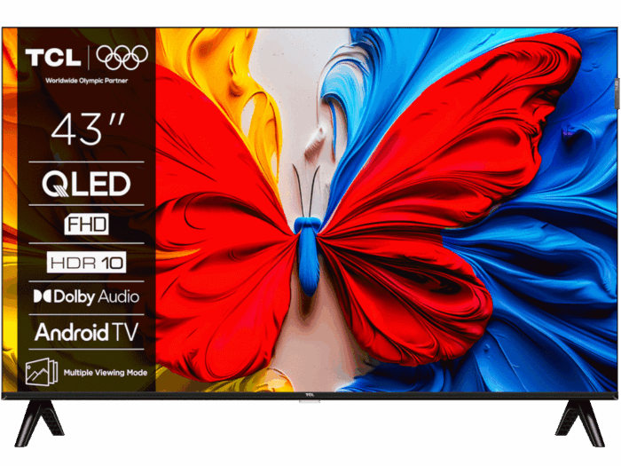 Televizor TCL 43S5K/QLED/43"/Full HD/60Hz/Android TV/crna