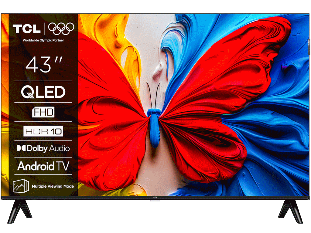 Televizor TCL 43S5K/QLED/43"/Full HD/60Hz/Android TV/crna