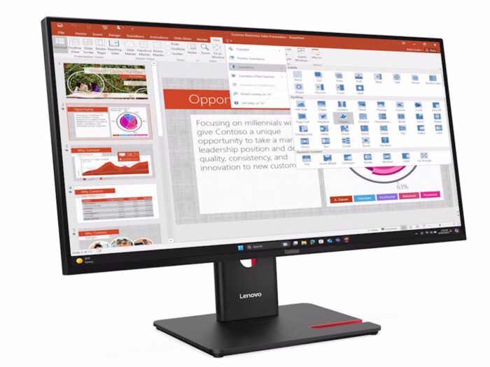 Monitor LENOVO ThinkVision T27-40 27"/1920x1080/IPS/120Hz/4ms/4xUSB,1xUSB C/Swivel,Pivot,Height/crna