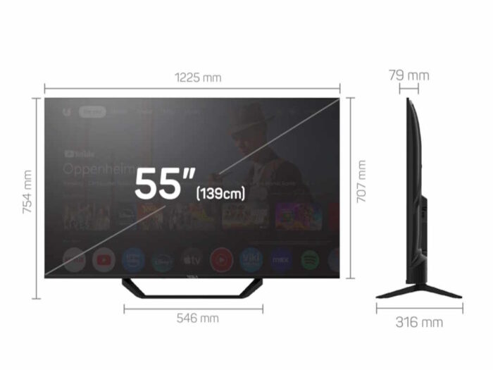 Televizor TESLA 65E655BUS/D-LED/65"/4K/Smart/Google TV/crna