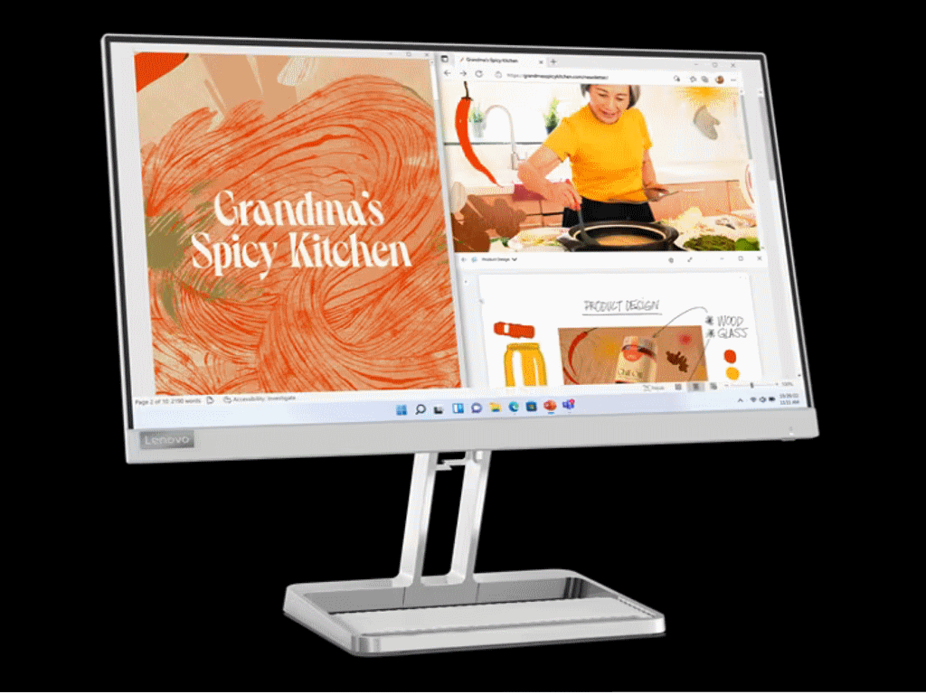 Monitor LENOVO L22i-40 21.5"/IPS/1920x1080/75Hz/4ms/VGA,HDMI/FreeSync/siva - Slika 2