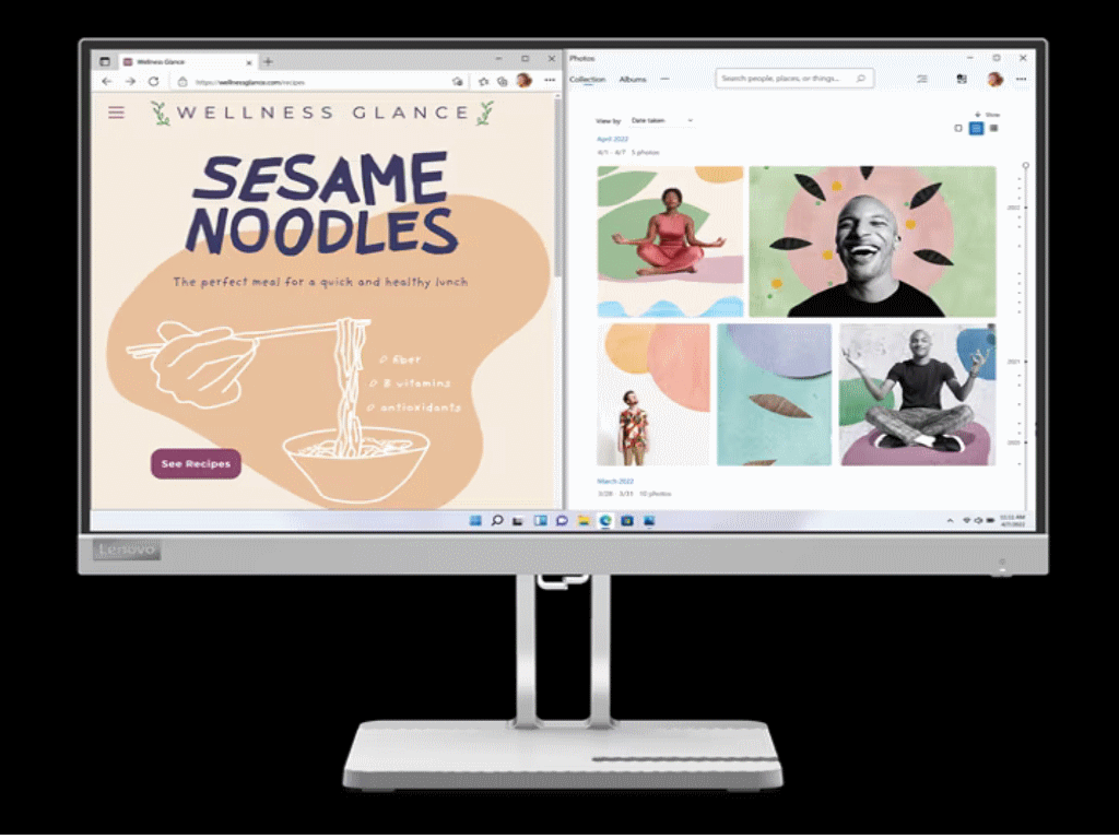 Monitor LENOVO L22e-40 21.5"/VA/1920x1080/75Hz/4ms/VGA,HDMI/FreeSync/siva - Slika 4