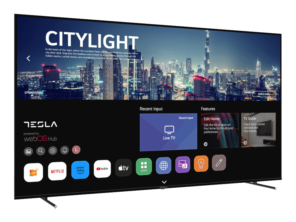 Televizor TESLA 85E645BUW/LED/85"/4K/webOS/crna/frameless