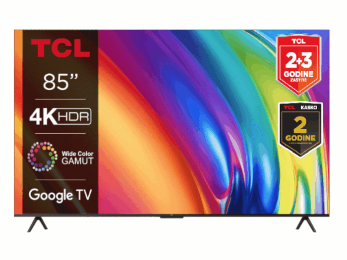Televizor TCL 85P745/LED/85"/4K HDR/60Hz/Google TV/crna