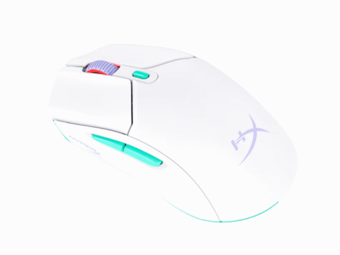 Miš HyperX Pulsefire Haste 2 Core Wls Wht/Grn/Pur/Gaming/bela