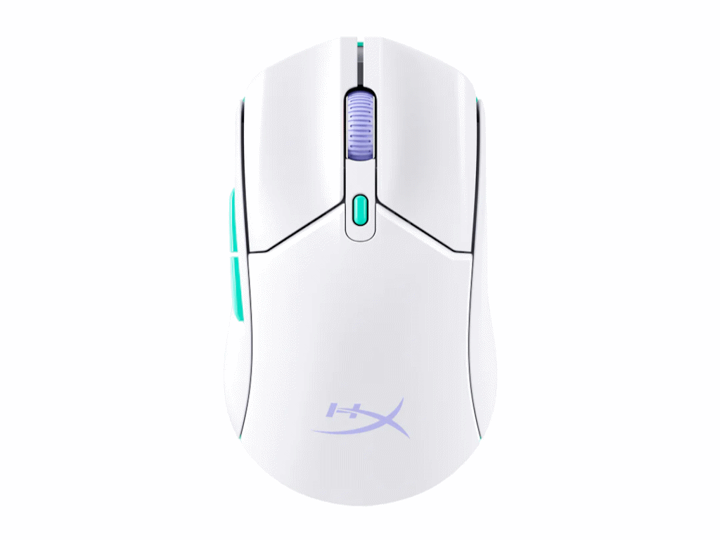 Miš HyperX Pulsefire Haste 2 Core Wls Wht/Grn/Pur/Gaming/bela