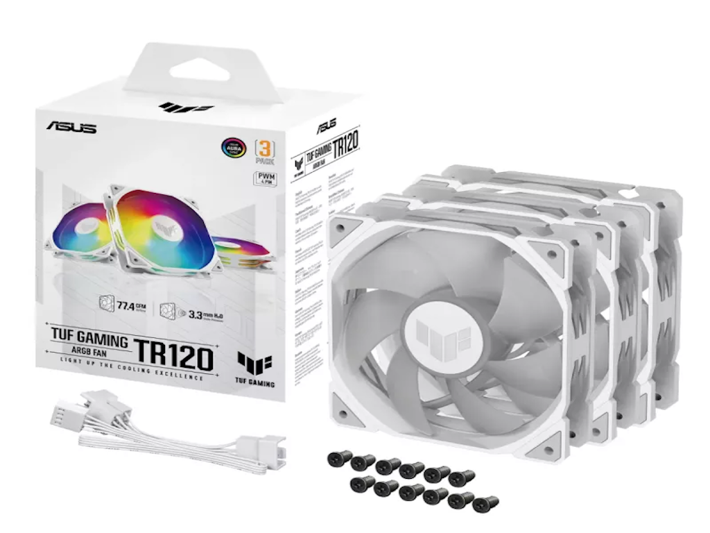 Ventilator ASUS TUF GAMING TR120 FAN ARGB 3IN1/bela - Slika 3