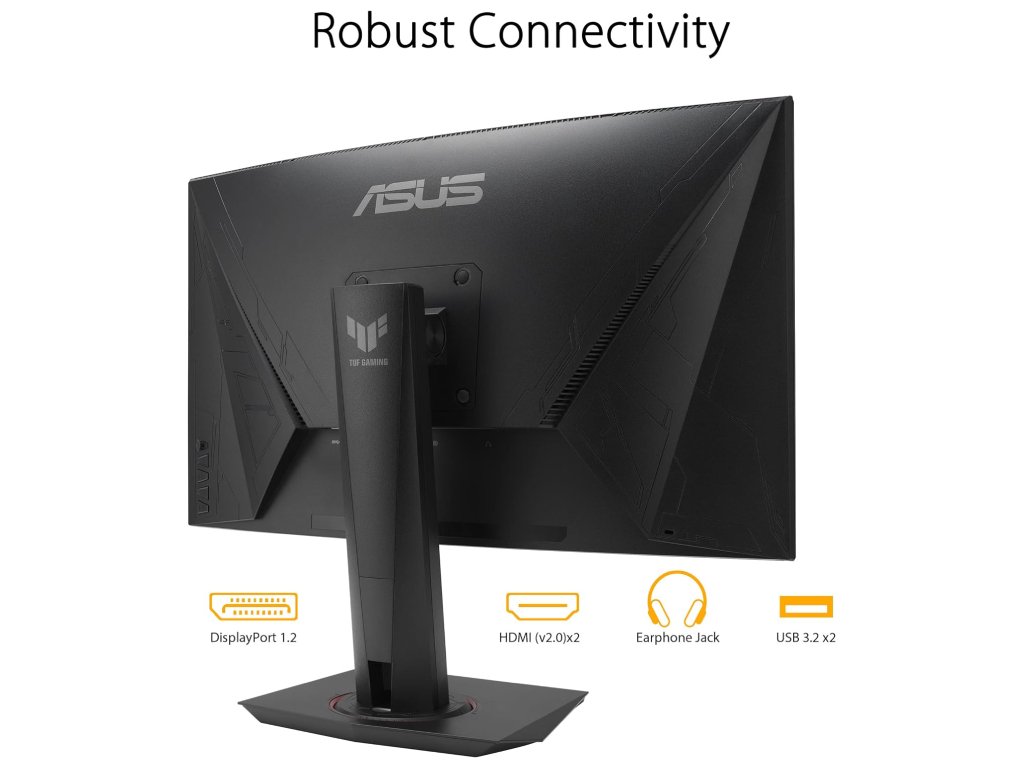 Monitor ASUS TUF VG27VQM 27"/VA,zakrivljen/1920x1080/240Hz/1ms MPRT/HDMIx2,DP,USB/freesync/visina - Slika 4