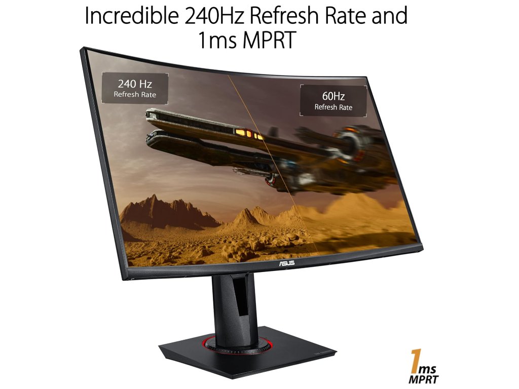 Monitor ASUS TUF VG27VQM 27"/VA,zakrivljen/1920x1080/240Hz/1ms MPRT/HDMIx2,DP,USB/freesync/visina - Slika 2