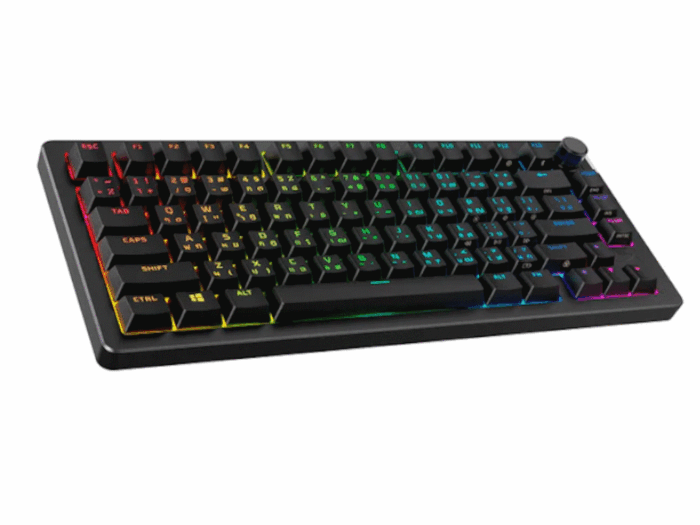 Tastatura HyperX Alloy Rise 75/Wireless/Gaming/crna