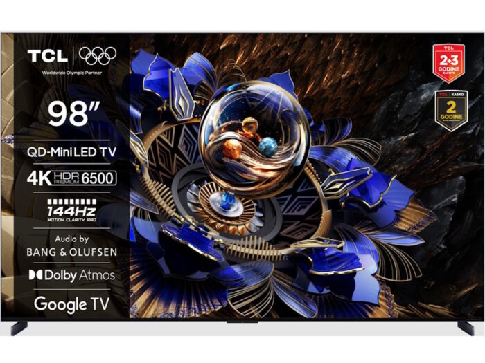 Televizor TCL 98X11K/MiniLED/98"/4K/144Hz/Google TV/Bang&Olufsen/crna