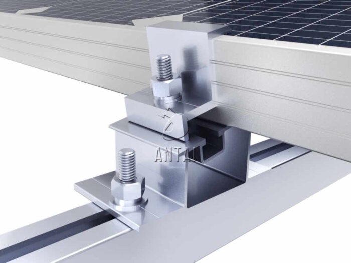Konstrukcije za SE ANTAI za ravne betonske krovove, balast, EW, set za 10 panela
