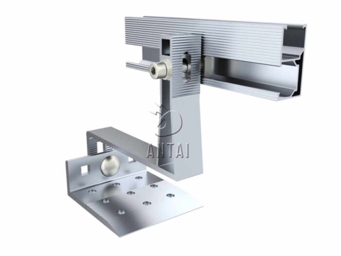 Konstrukcije za SE ANTAI za krovove od crepa, ALU kuka, set za 6 panela, V2, sa kvadratnim rupama