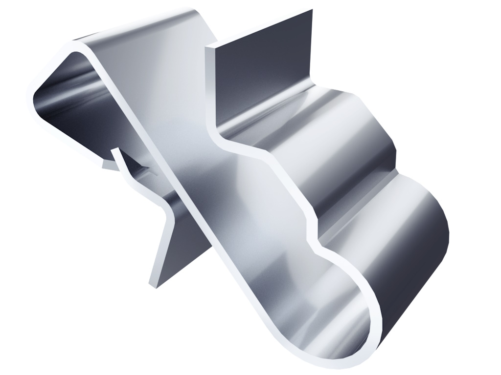 Konstrukcije za SE ANTAI za trapezni lim, mini rail, 400mm, set za 6 panela, univerzalne klampe - Slika 5