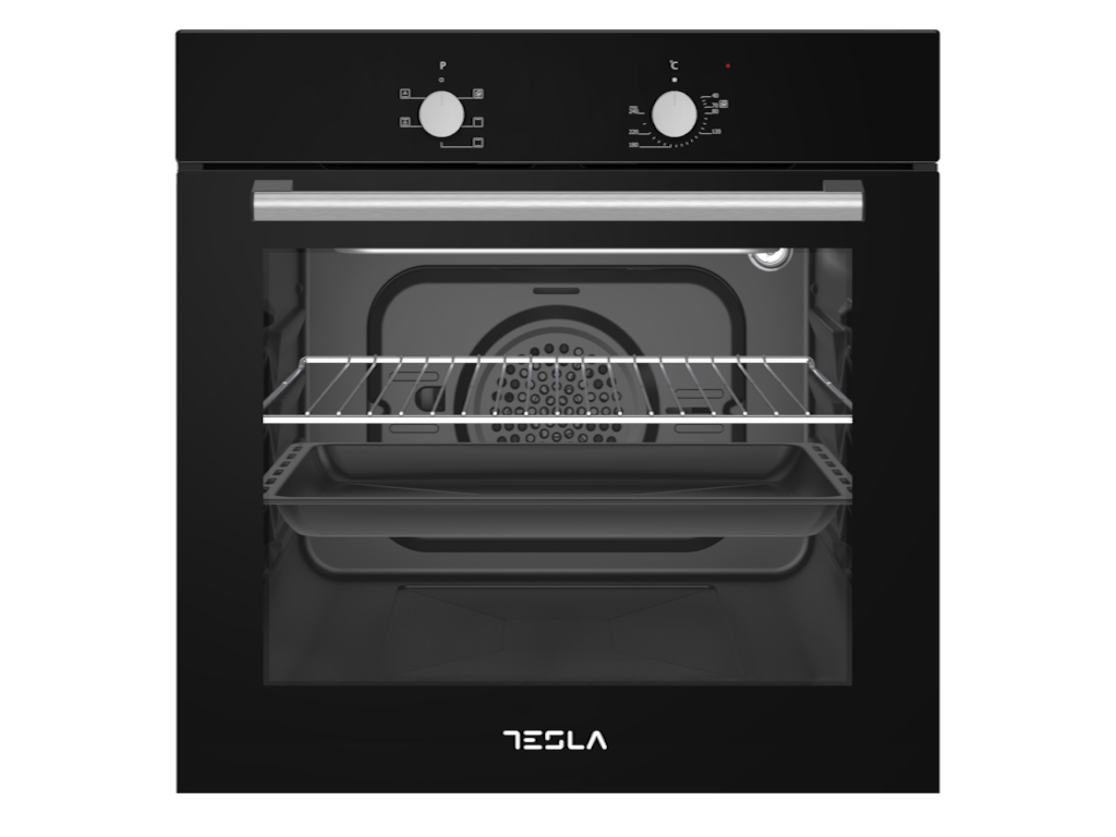 Ugradna rerna TESLA BO300SB ventilatorska/56L/mehanicka/crna