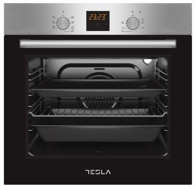 Ugradna rerna TESLA BO800SX ventilatorska/60L/mehanicka/inox