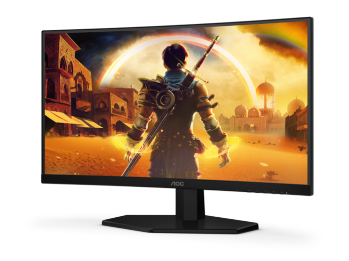 Monitor AOC C24G42E 23.6"/VA,zakrivljen/1920X1080/180Hz/4 ms GtG/HDMIx2,DP/Adaptive Sync/VESA/crna