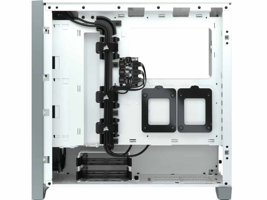 Kucište CORSAIR iCUE 4000X Mid-Tower/ATX/kaljeno staklo/bez napajanja/RGB/bela - Slika 2