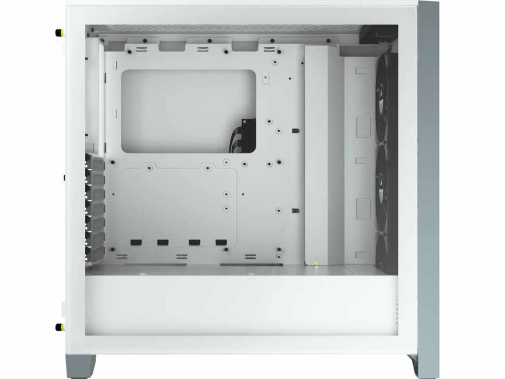 Kucište CORSAIR iCUE 4000X Mid-Tower/ATX/kaljeno staklo/bez napajanja/RGB/bela - Slika 3