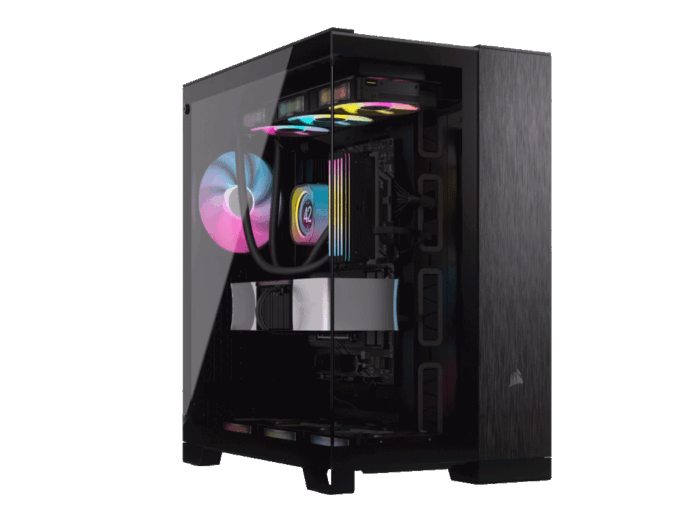 Kucište CORSAIR 6500X Mid-Tower/dve komore/kaljeno staklo/bez napajanja/crna/obsidijan aluminijum