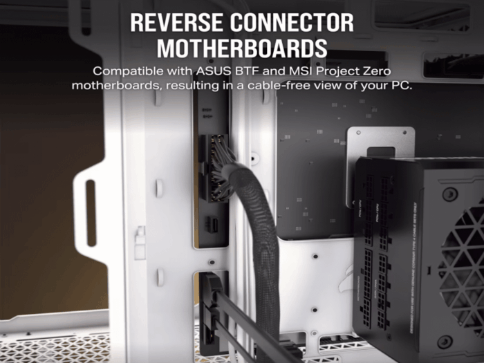 Kucište CORSAIR 6500X Mid-Tower/dve komore/kaljeno staklo/bez napajanja/bela/saten sivo aluminijum