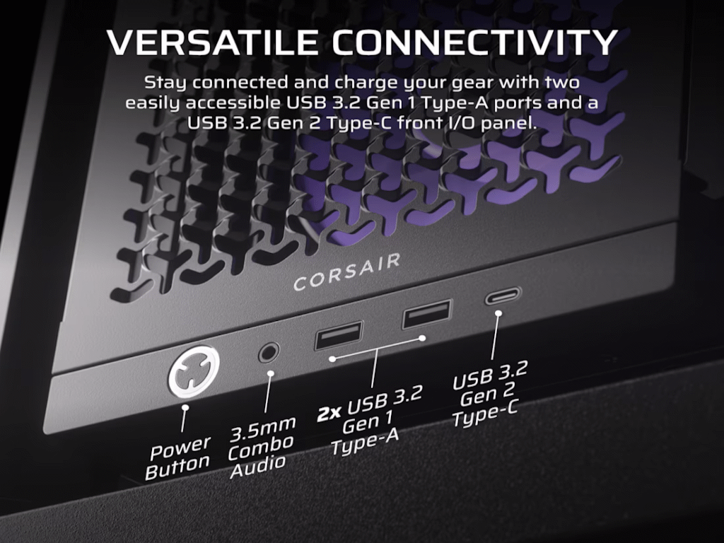 Kucište CORSAIR FRAME 4000D RS ARGB Mid-Tower/ATX/kaljeno staklo/bez napajanja/crna - Slika 2