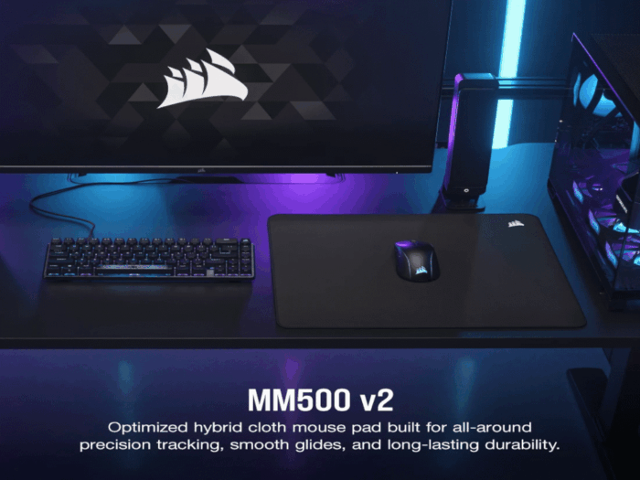 Podloga za miš CORSAIR MM500 v2/CH-941B161-WW/L/crna