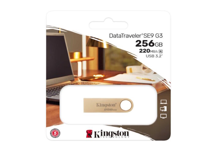 USB memorija KINGSTON DTSE9G3/256GB/DataTraveler/3.2/zlatna