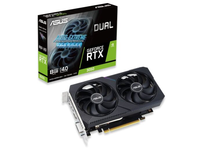 Graficka karta ASUS RTX3050 DUAL-RTX3050-O8G-V2 NVD/8GB/GDDR6/128bit/crna