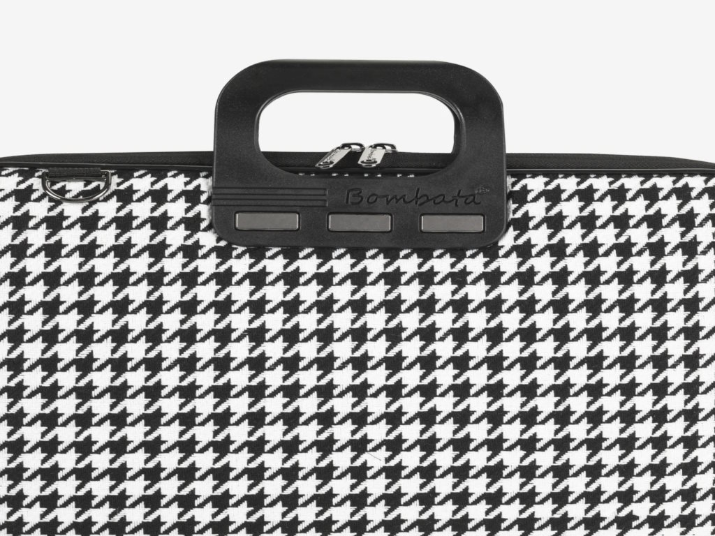 Torba BOMBATA Pied de Poule 15,6" /Crna - Slika 3