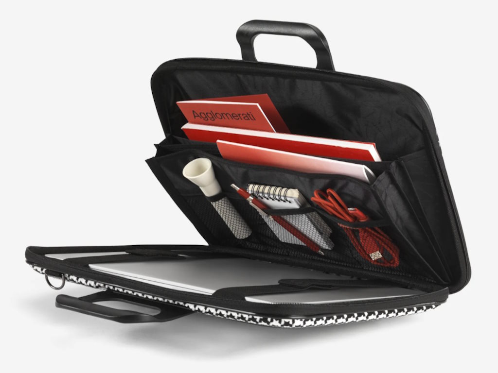 Torba BOMBATA Pied de Poule 15,6" /Crna - Slika 2