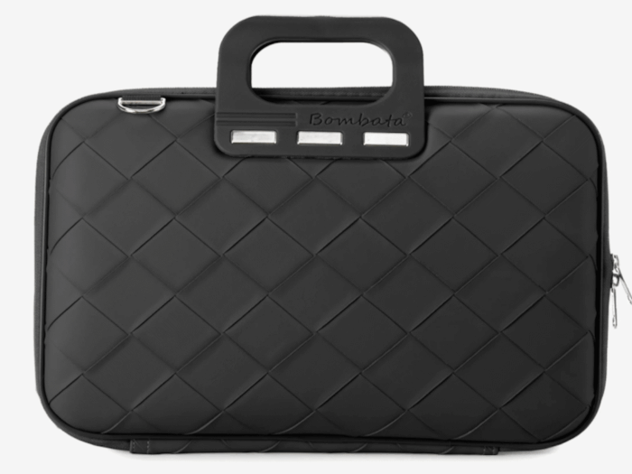 Torba BOMBATA Intrecciato 15,6/16 Black